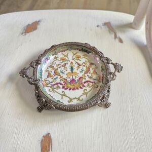 Decorative Floral Trinket Dish